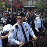 An arrest in Greenwich Village